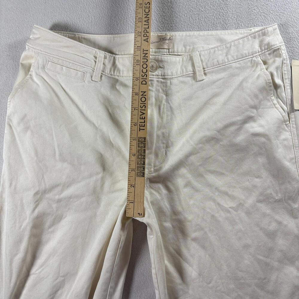 Chino Straight Stretch Pants Universal Thread Tag 12 Fits Like 34X30 Cream - Picture 7 of 8